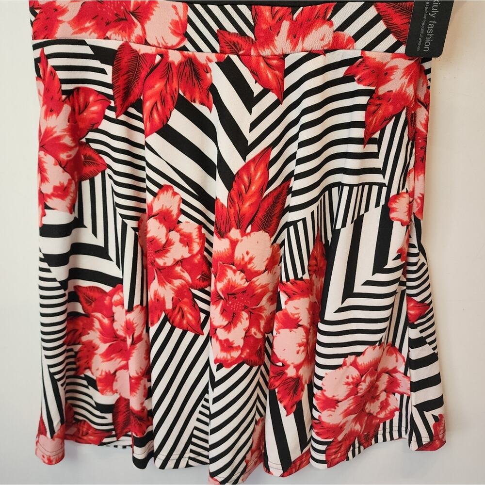 New‎ Plus Size Floral Dress Stretch Fit & Flare Vintage Style Hawaiian Dress 2X - Picture 9 of 9